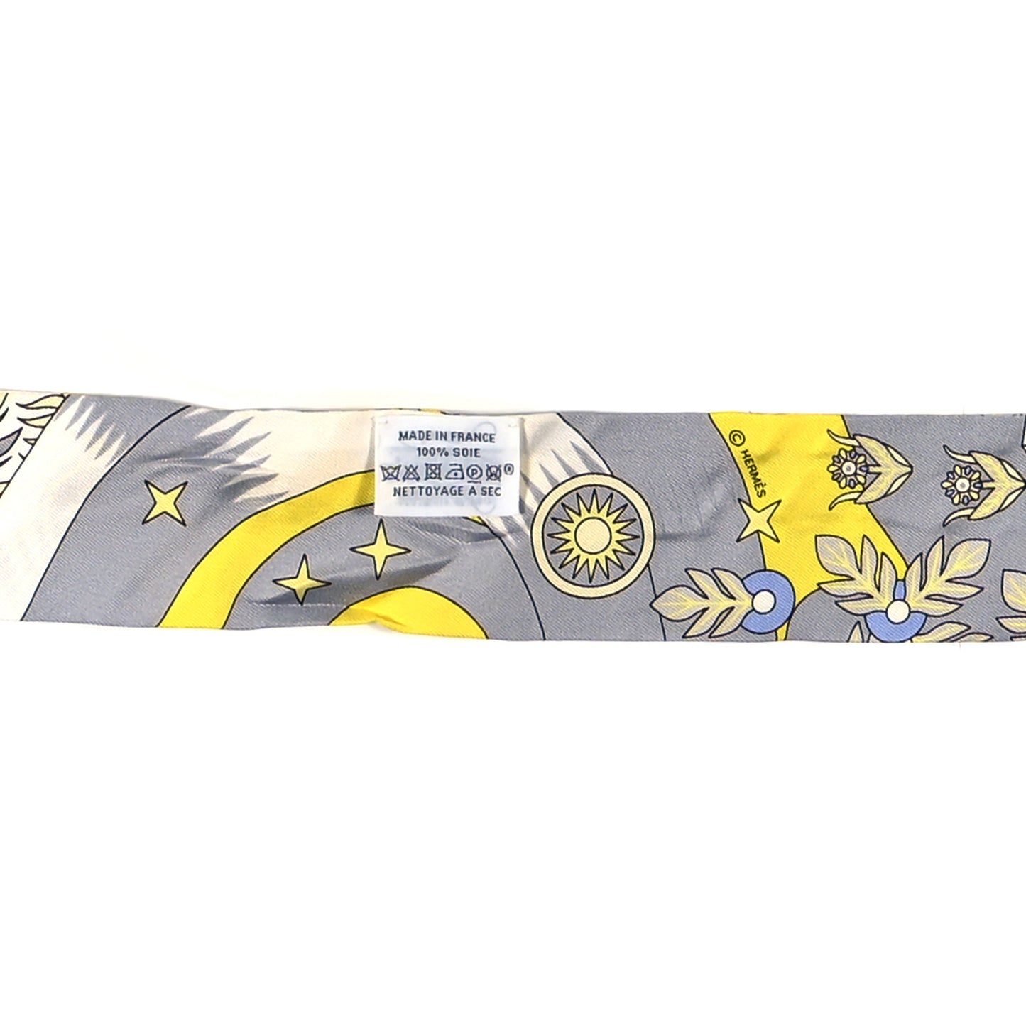 Silk La Source de Pegase Twilly Jaune Vif Gris Perle