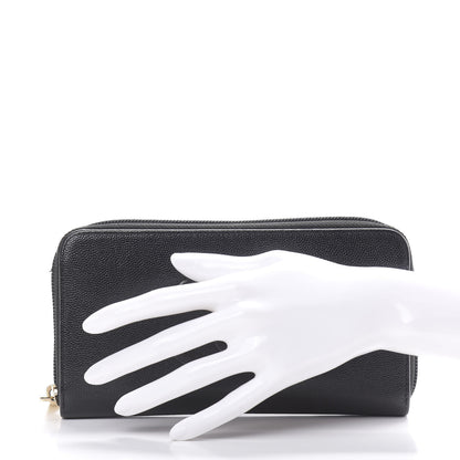 Chanel Caviar Large Timeless CC Zip Around Wallet Black 2 of 12