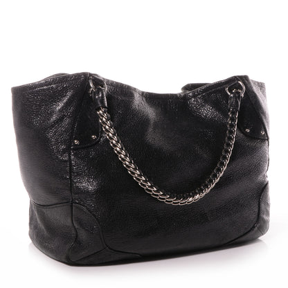 Prada Cervo Lux Chain Shoulder Bag Nero Black 3 of 12