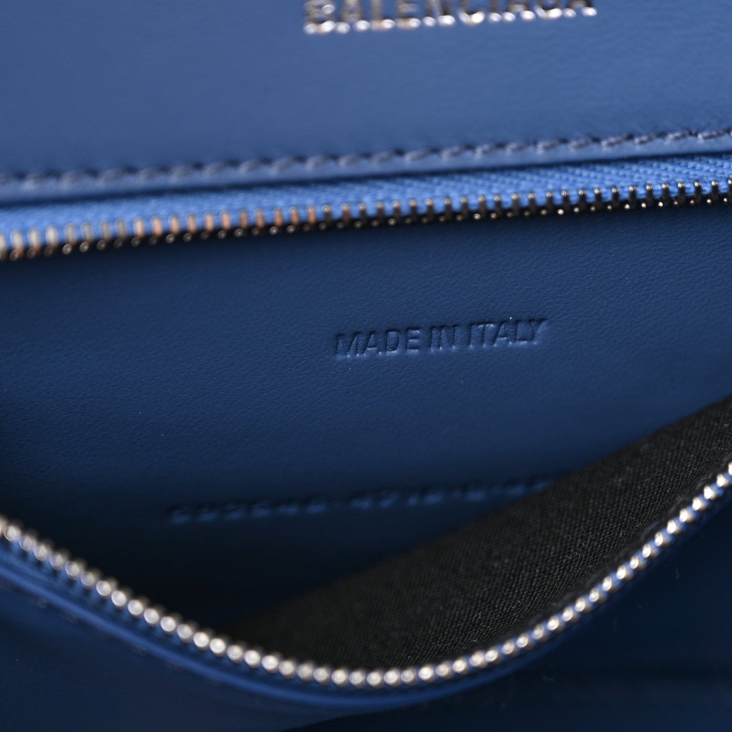 Balenciaga Denim BB Monogram Small Hourglass Top Handle Bag Blue 7 of 11