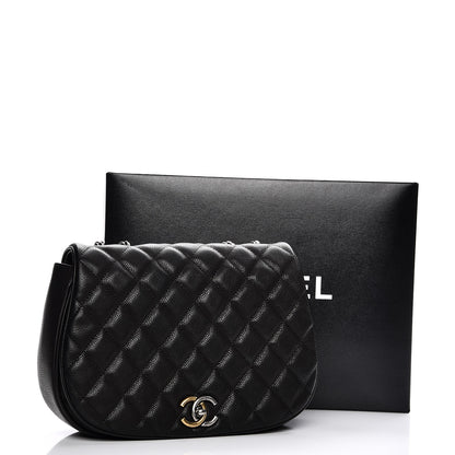 Chanel Caviar Quilted Casual Pocket Messenger Flap Black 11 of 11