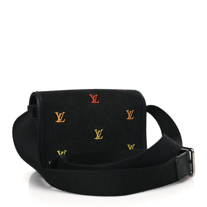 Louis Vuitton Denim Blason Monogram Bosphore Wearable Wallet Gradient Orange 3 of 8