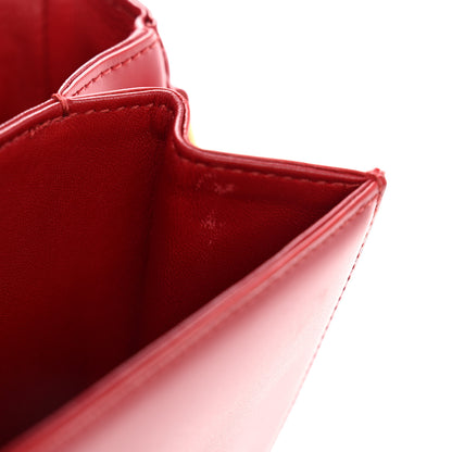 Celine Shiny Calfskin Large Triomphe Red 12 of 13