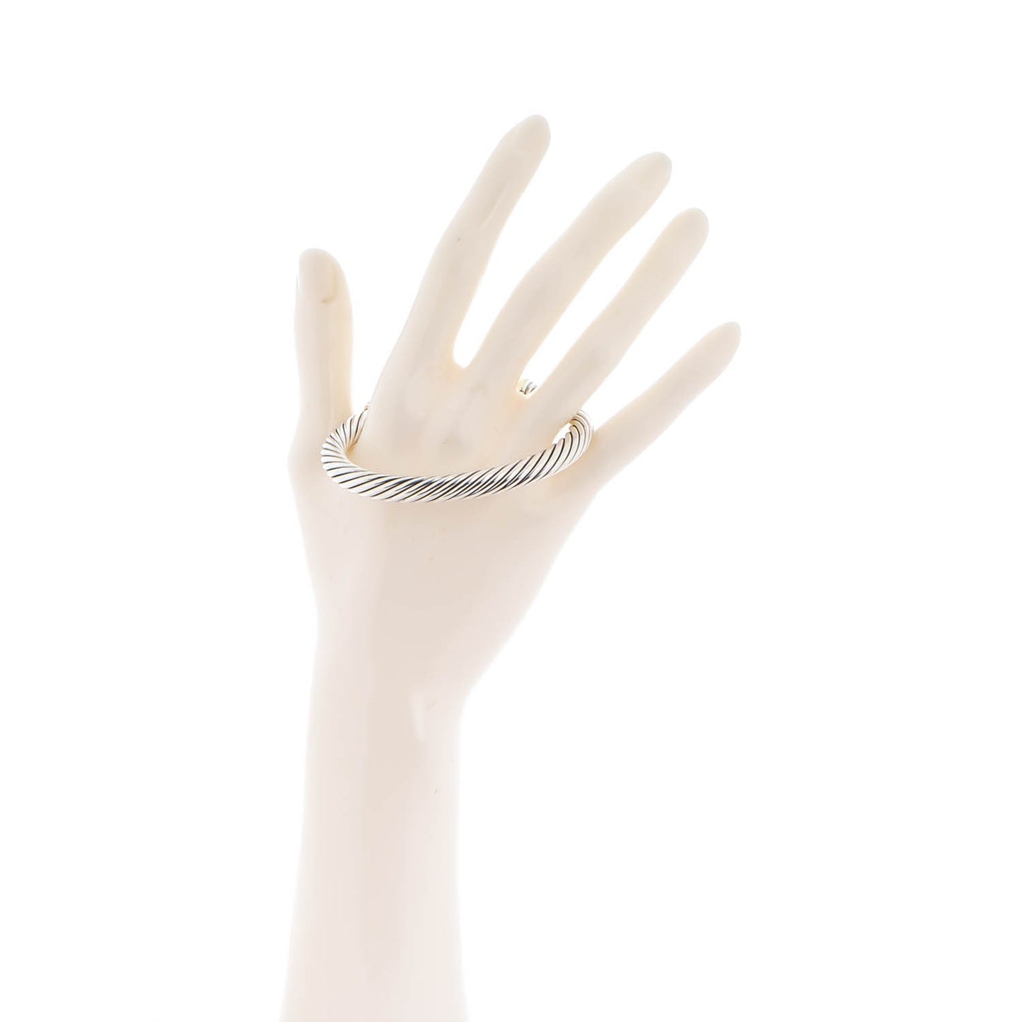 Sterling Silver 14K Yellow Gold 7mm Cable Classics Bracelet