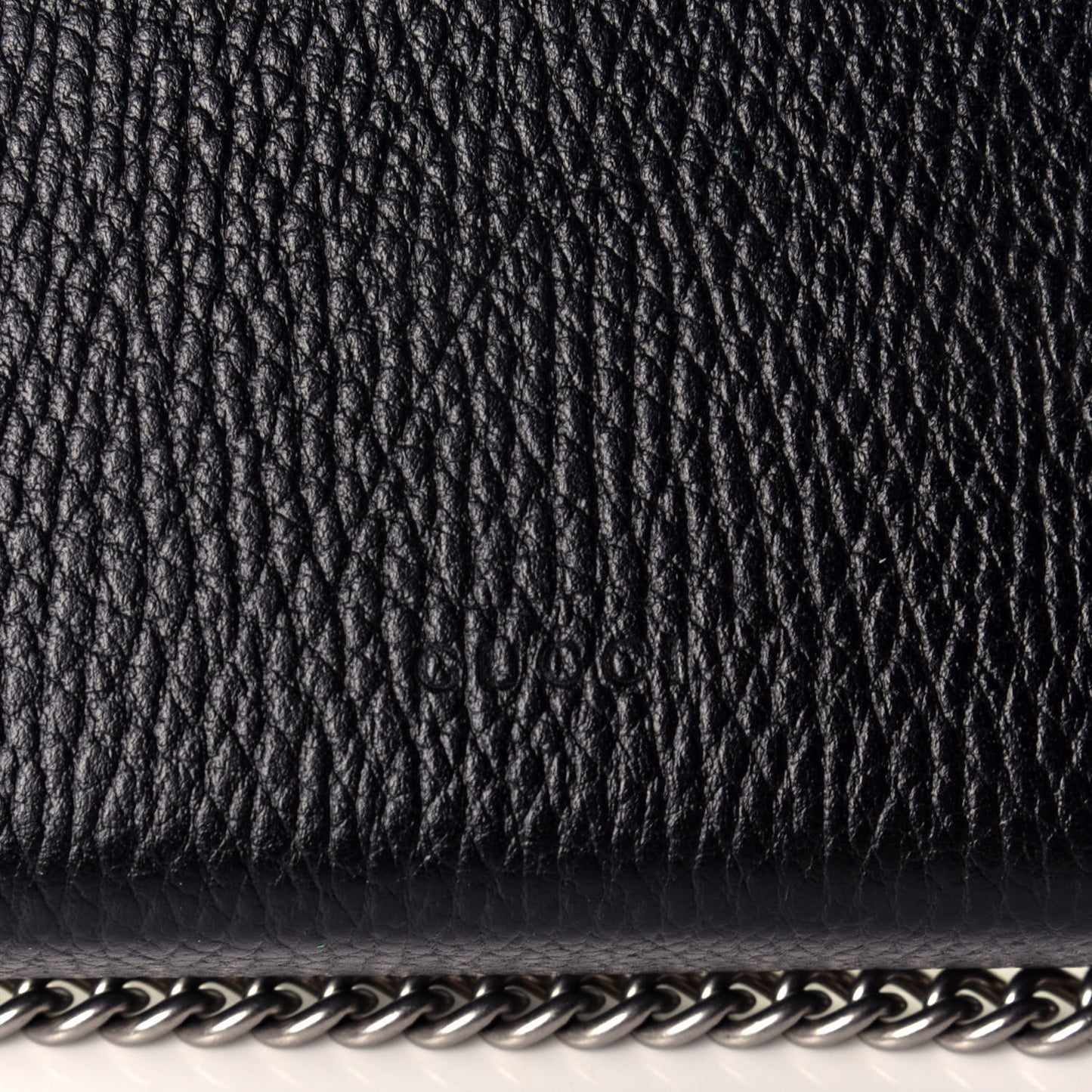 Calfskin Mini Dionysus Chain Wallet Black