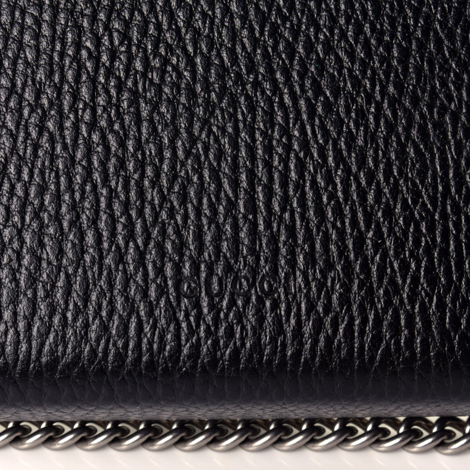Gucci Calfskin Mini Dionysus Chain Wallet Black 6 of 8