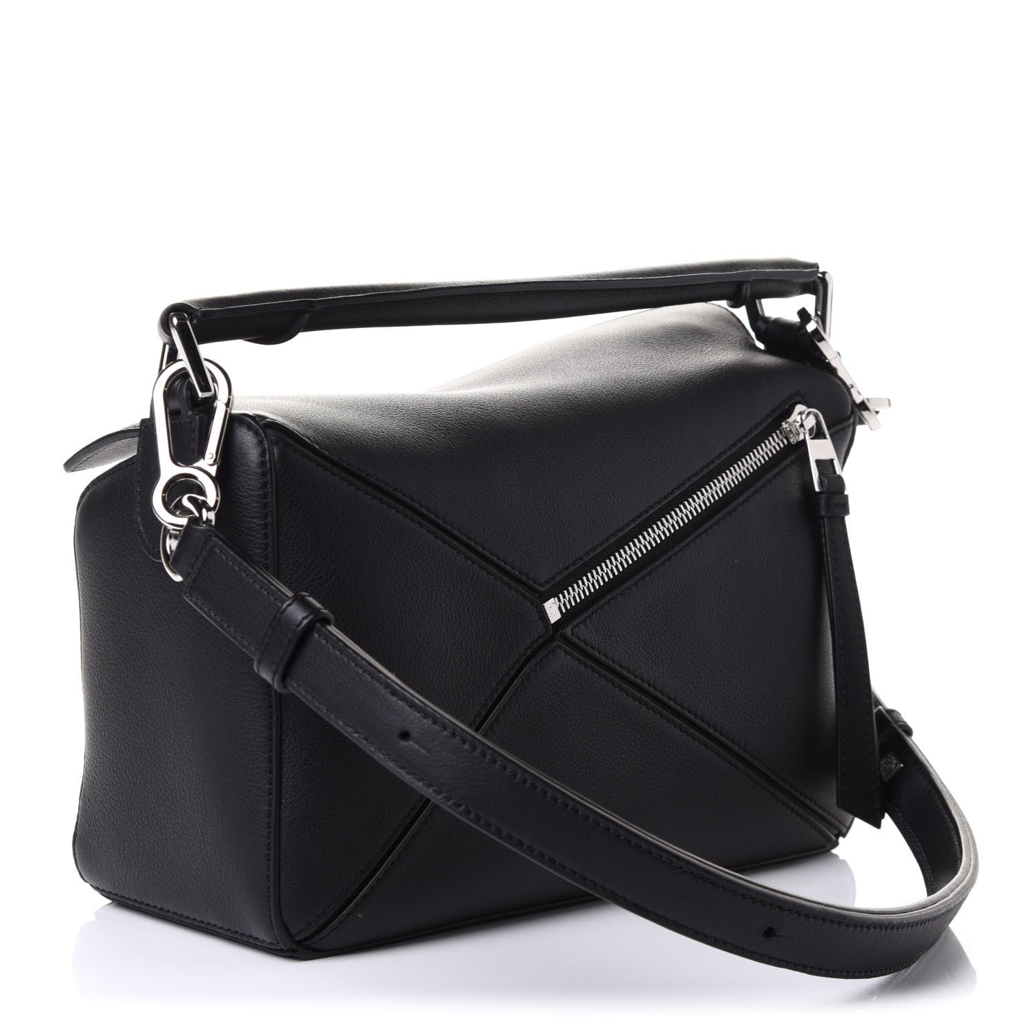 Loewe Calfskin Small Puzzle Bag Black 3 of 10