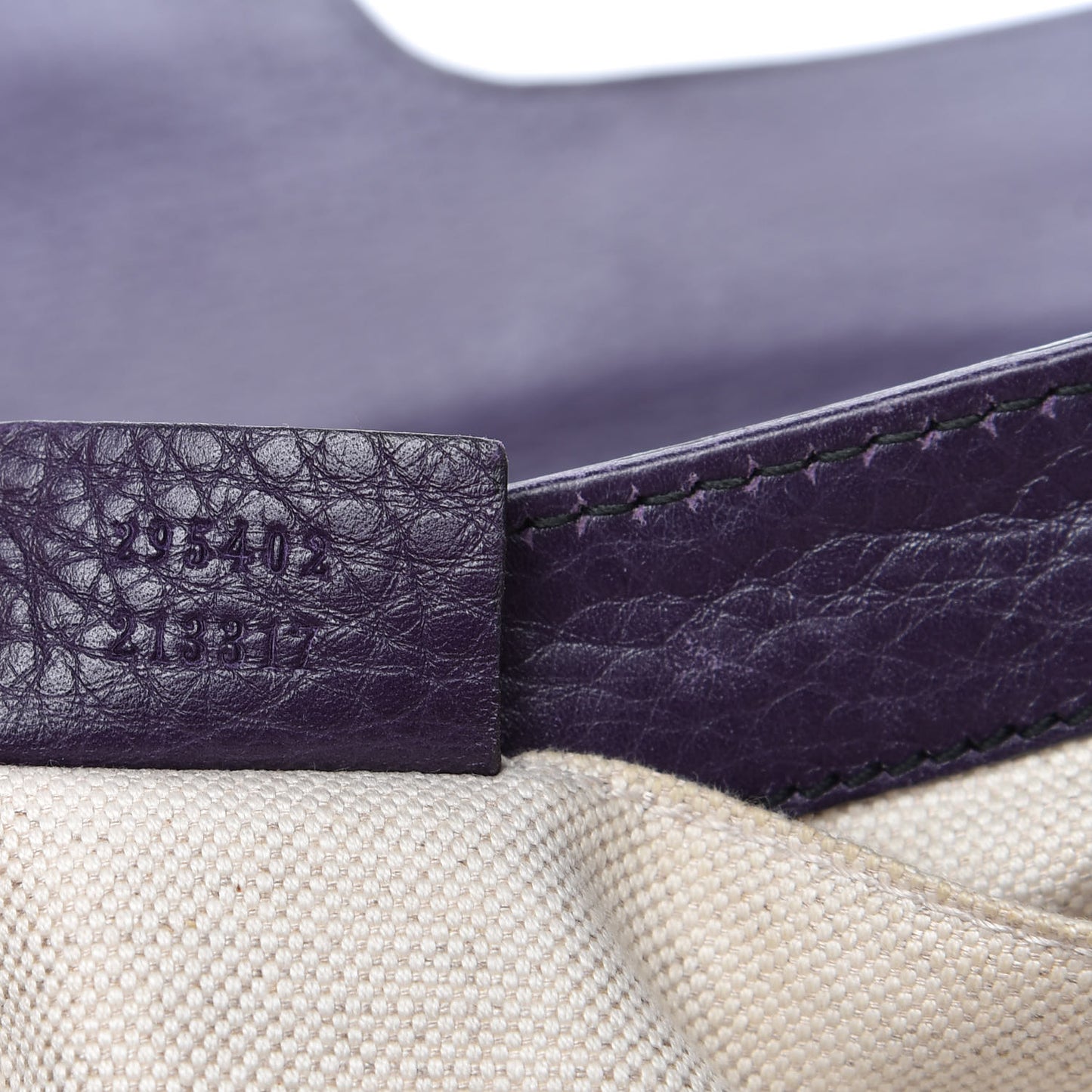Pebbled Calfskin Medium Emily Chain Shoulder Bag Purple