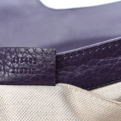 Gucci Pebbled Calfskin Medium Emily Chain Shoulder Bag Purple 9 of 14