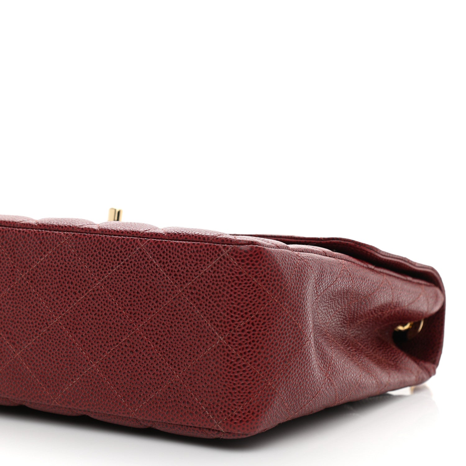 Chanel Caviar Quilted Jumbo Single Flap Bordeaux 11 of 11
