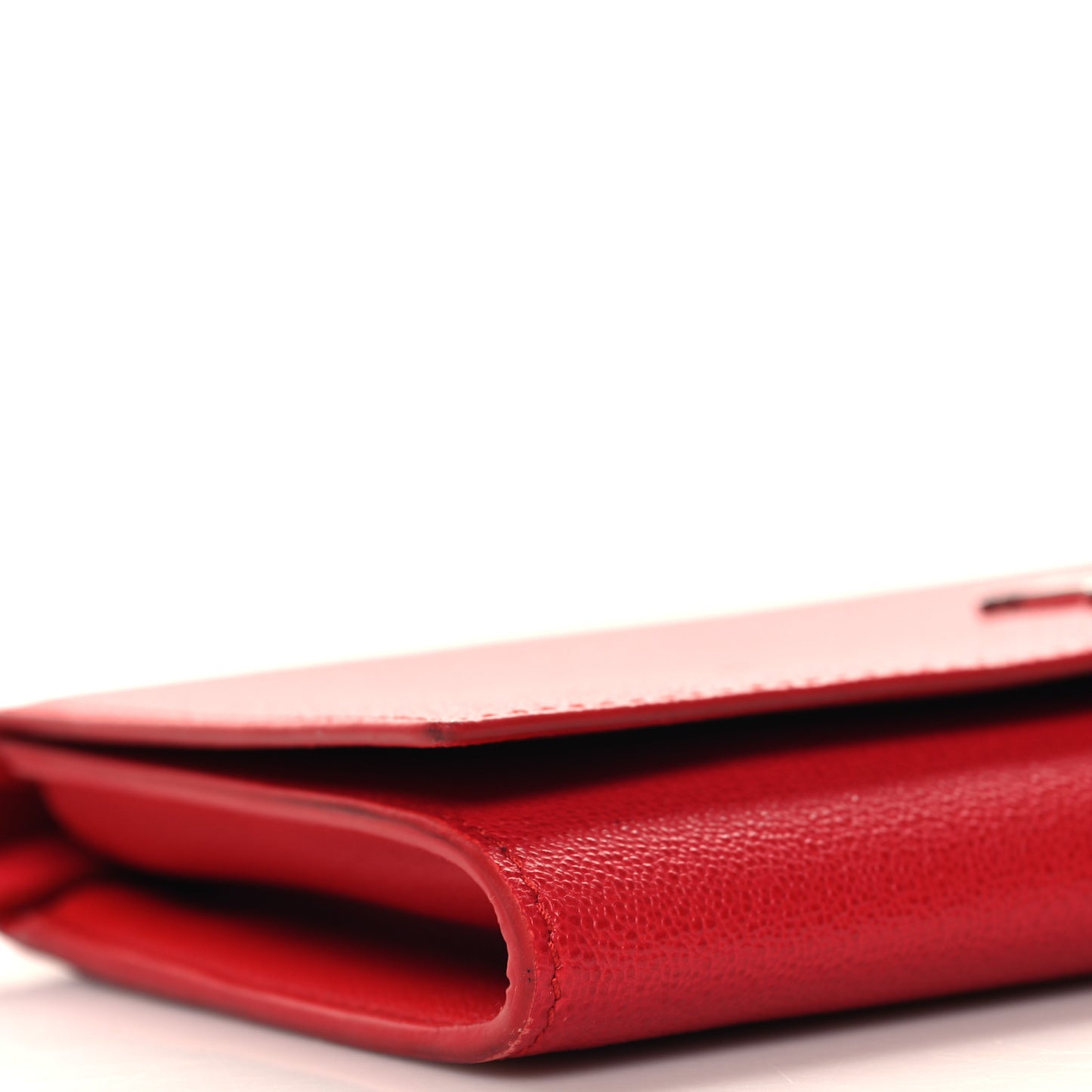 Calfskin Insignia Pouch Red