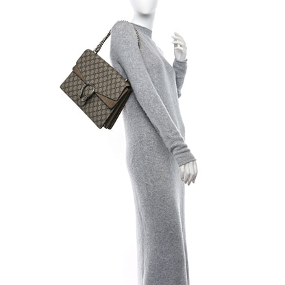 Gucci GG Supreme Monogram Medium Dionysus Shoulder Bag Taupe 2 of 13