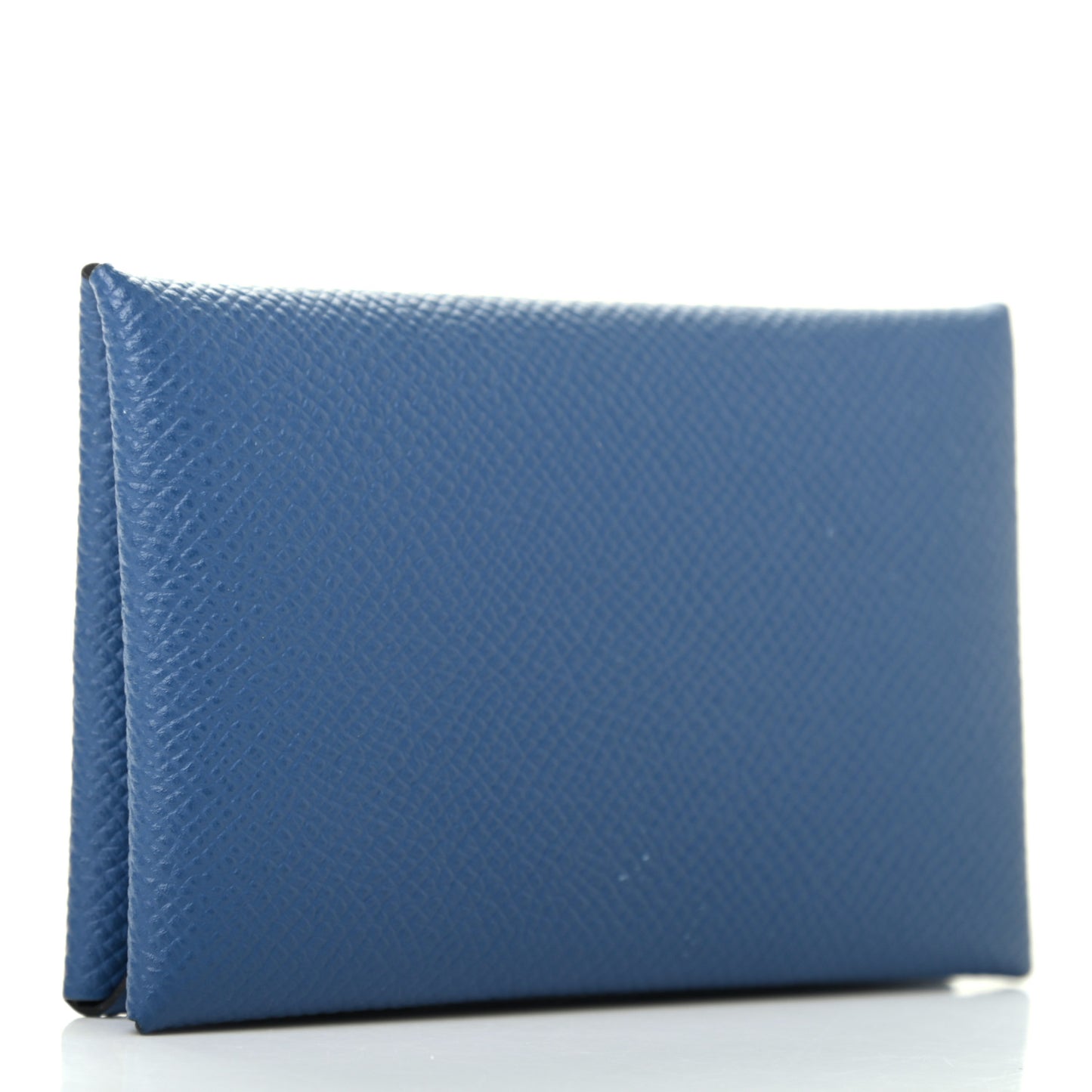 Epsom Calvi Card Case Bleu Agate