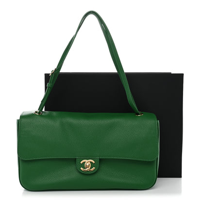 Chanel Grained Calfskin Small Souplissimo Maxi Flap Green 11 of 11