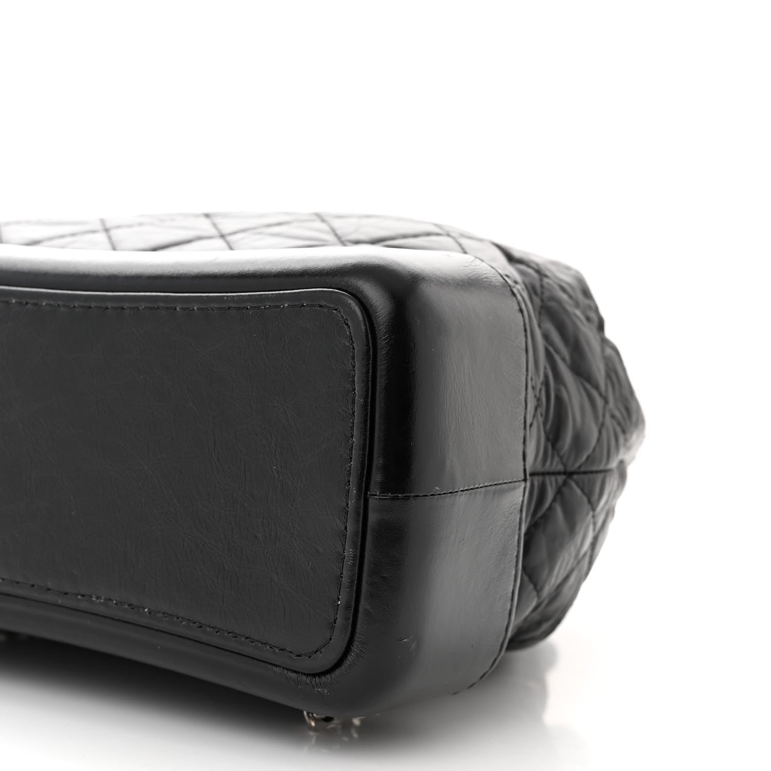 Chanel Aged Calfskin Quilted Gabrielle Backpack Black 10 of 15