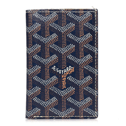 Goyard Goyardine Saint Pierre Card Holder Navy 1 of 7