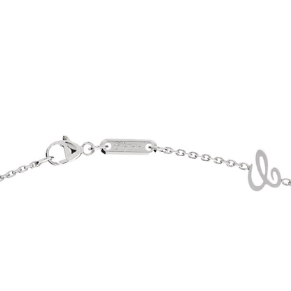 Chopard 18K White Gold Happy Diamonds 1 Floating Diamonds Round Pendant Necklace 5 of 6