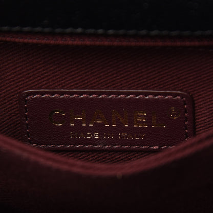 Chanel Caviar Chevron Quilted Mini Coco Handle Flap Black 7 of 8