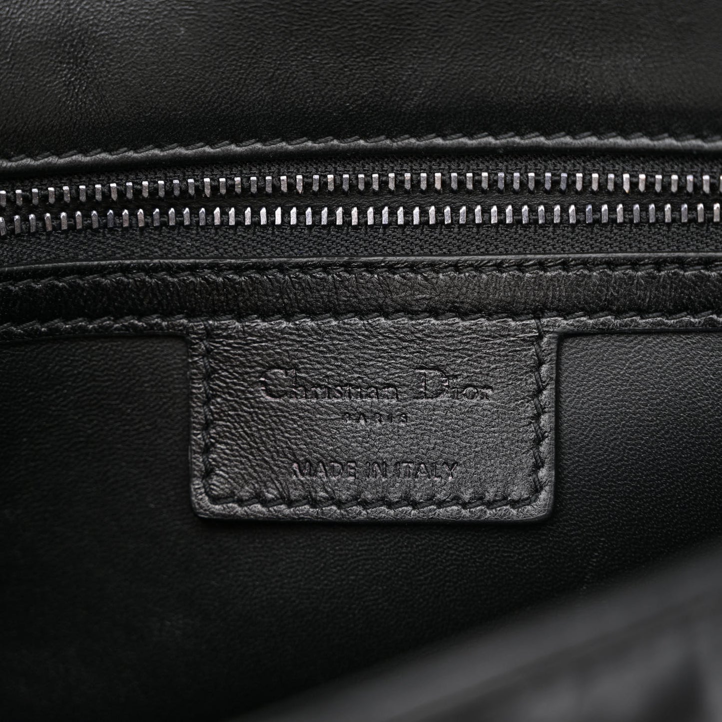 Calfskin Macrocannage Medium Caro Bag Black
