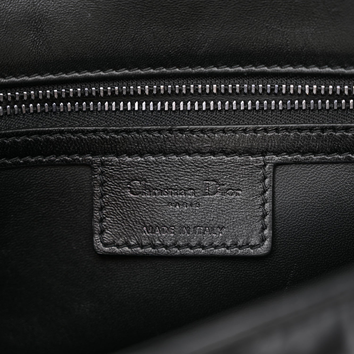Christian Dior Calfskin Macrocannage Medium Caro Bag Black 6 of 10
