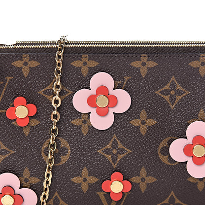Louis Vuitton Monogram Blooming Flowers Double Zip Pochette 10 of 10