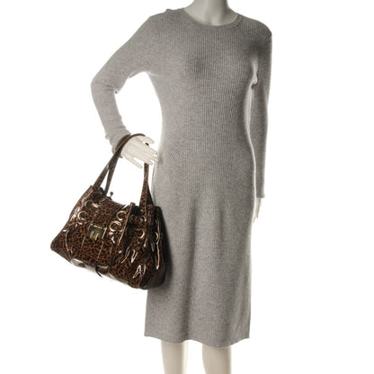 Jimmy Choo Patent Leopard Print Riki Natural 2 of 6