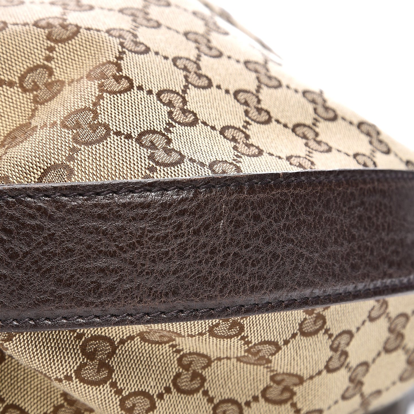 Monogram Medium Interlocking Icon Shoulder Bag Dark Brown