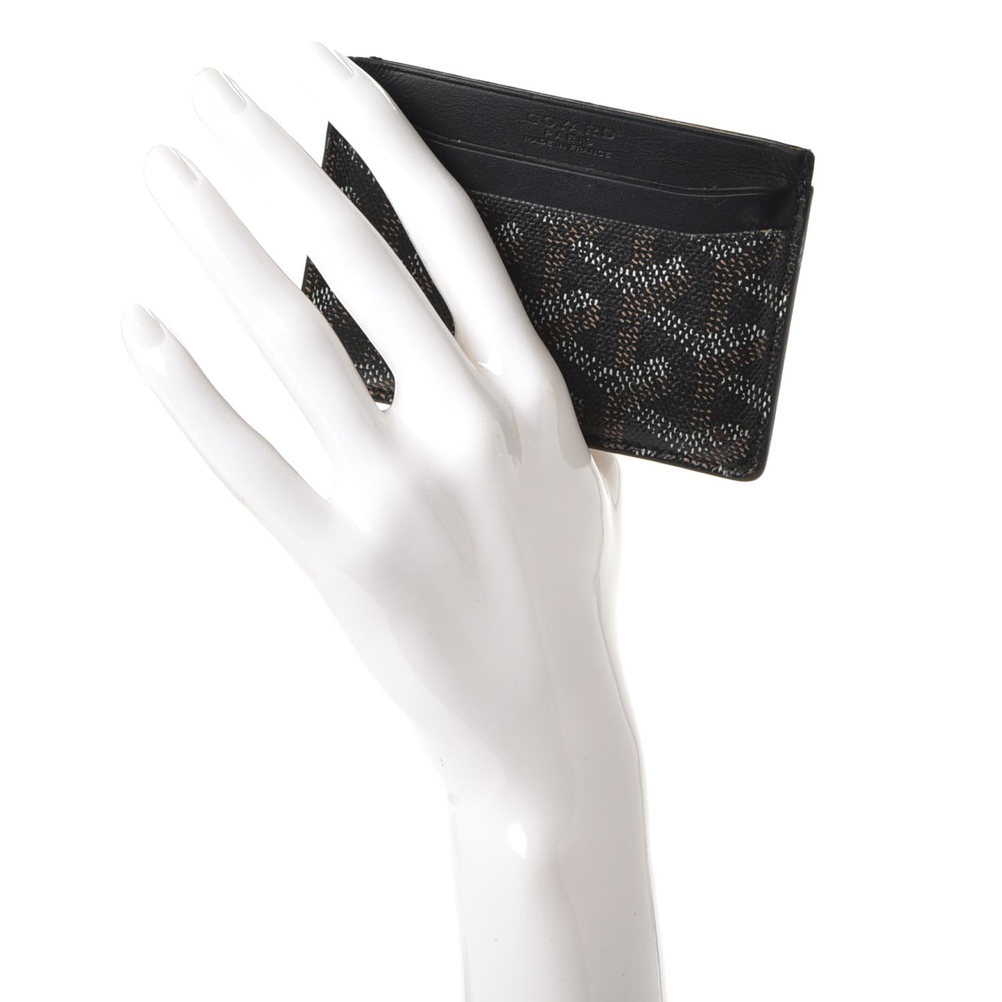 Goyardine Saint Sulpice Card Holder Black