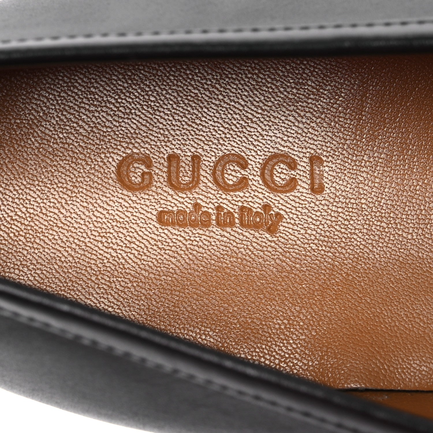 Gucci Calfskin Horsebit Womens Jordaan Loafers 39.5 Black 8 of 13
