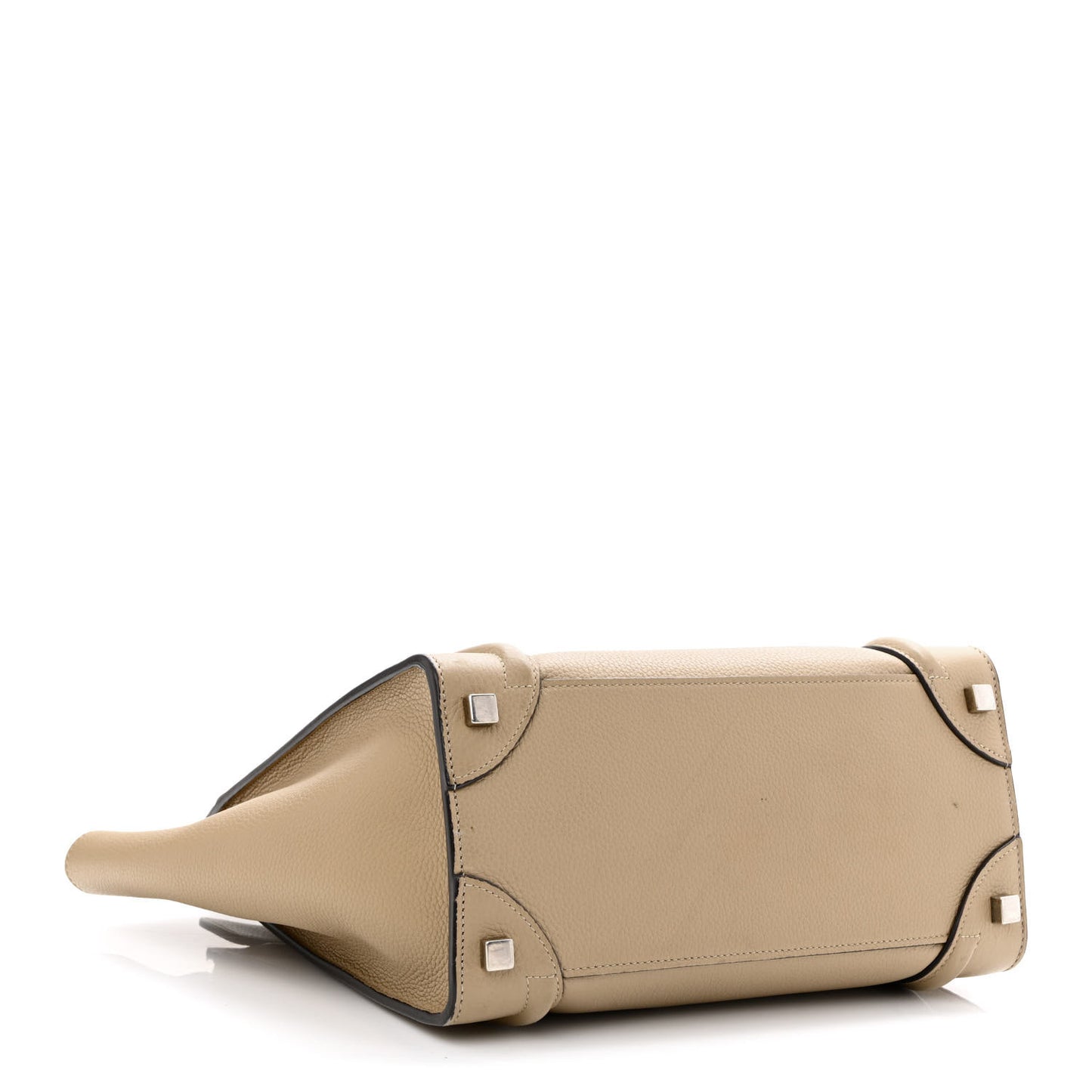 Drummed Calfskin Micro Luggage Dune