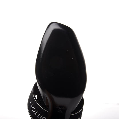 Louis Vuitton Patent Uncover Pumps 35 Black 8 of 9