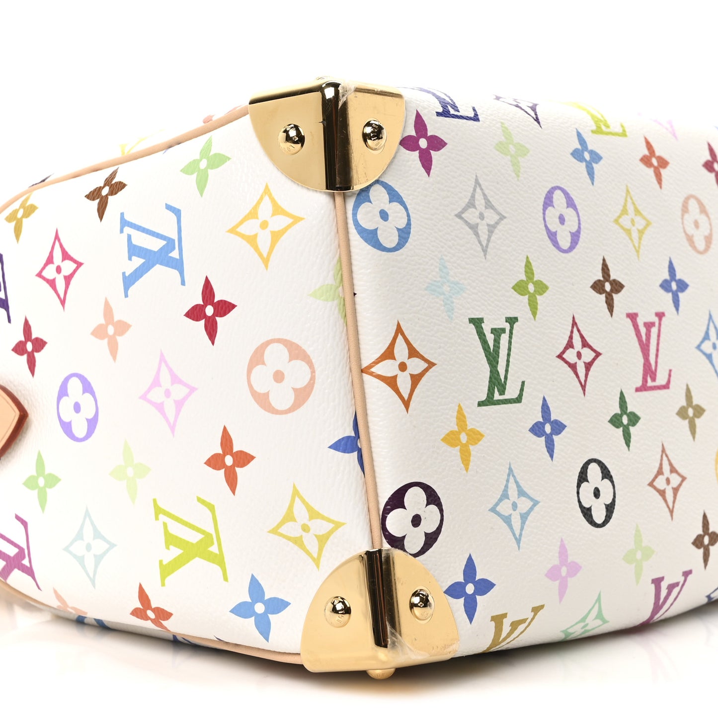 LV X TM Monogram Multicolor Speedy Bandouliere 25 White