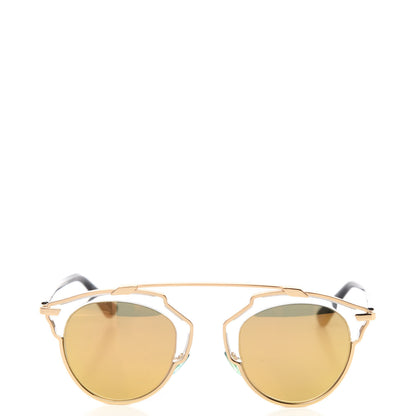 Christian Dior Mirrored So Real Sunglasses Gold 2 of 7