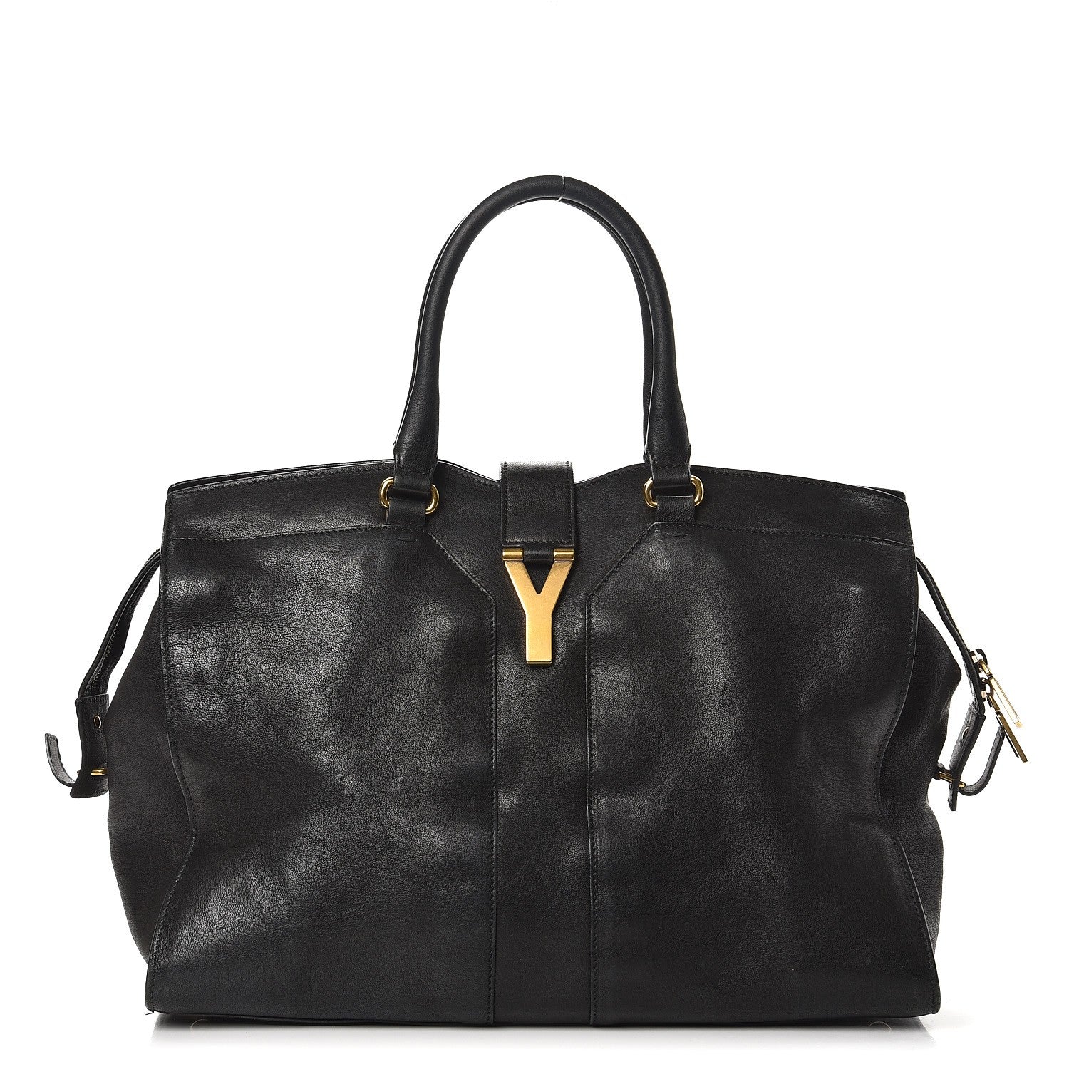 Saint Laurent Sheepskin Large Cabas ChYc Black 1 of 14
