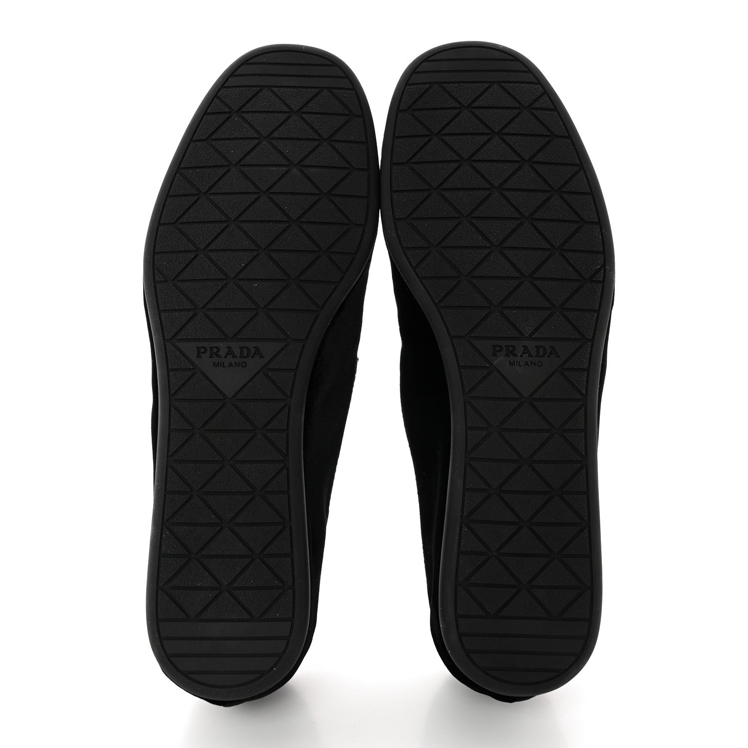 Prada Velvet Mens Slip On Loafers 8 Black 5 of 11