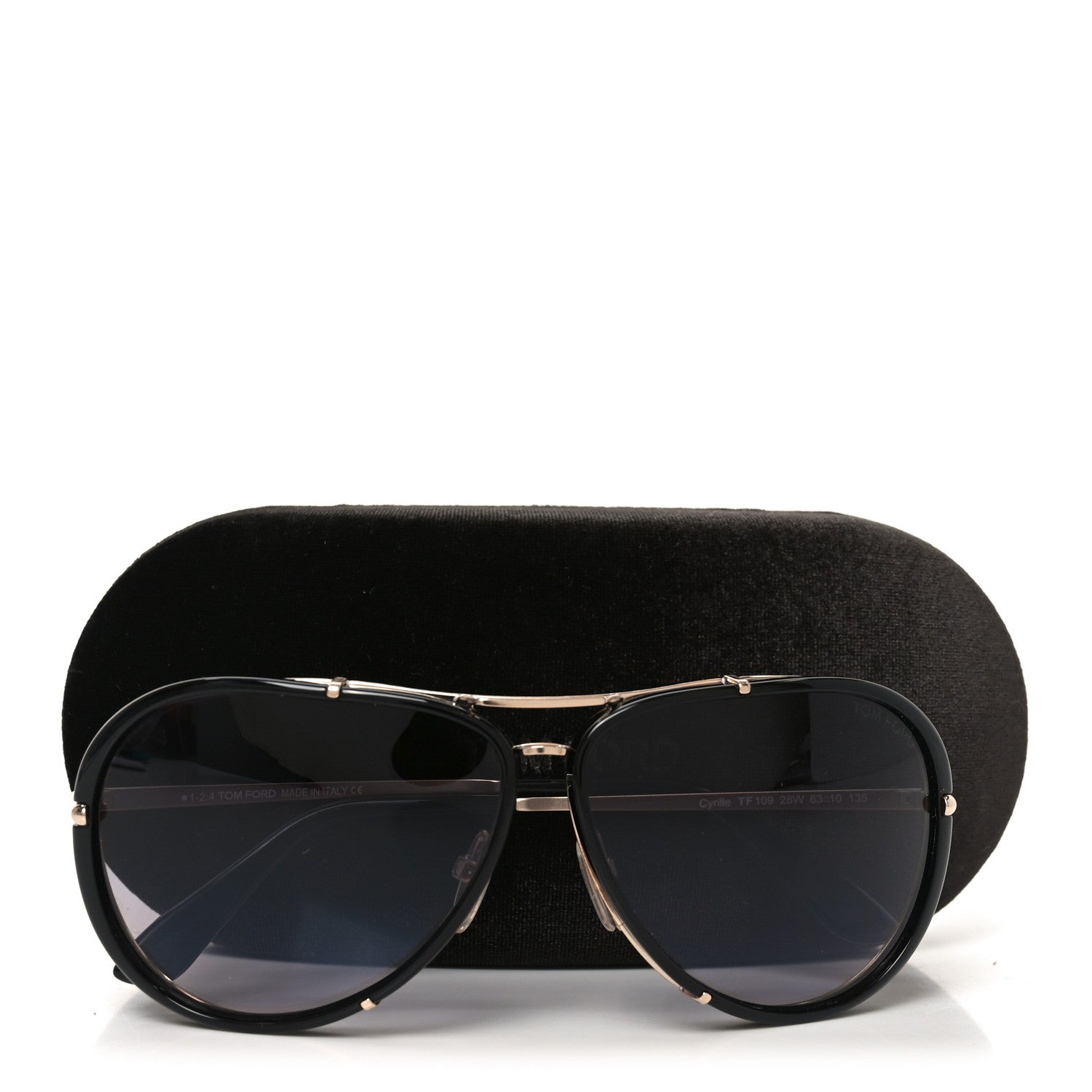 Tom Ford Cyrille Sunglasses TF 109 Black 7 of 7