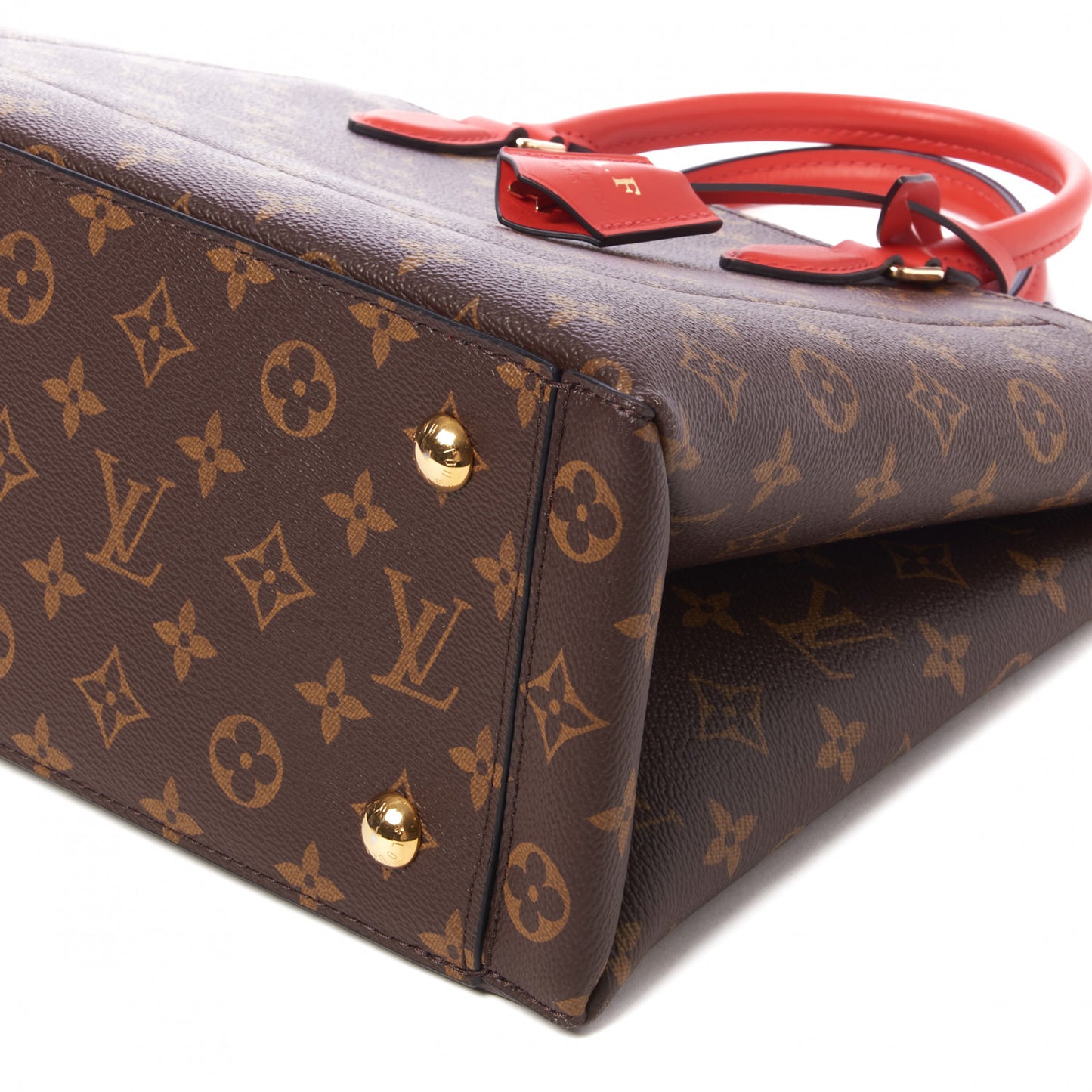 Monogram Flower Tote Coquelicot