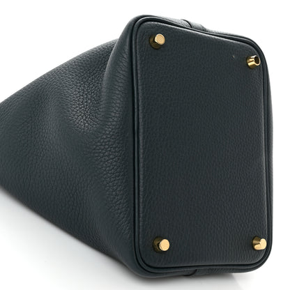 Hermes Taurillon Clemence Picotin Lock 18 PM Vert Cypress 10 of 12
