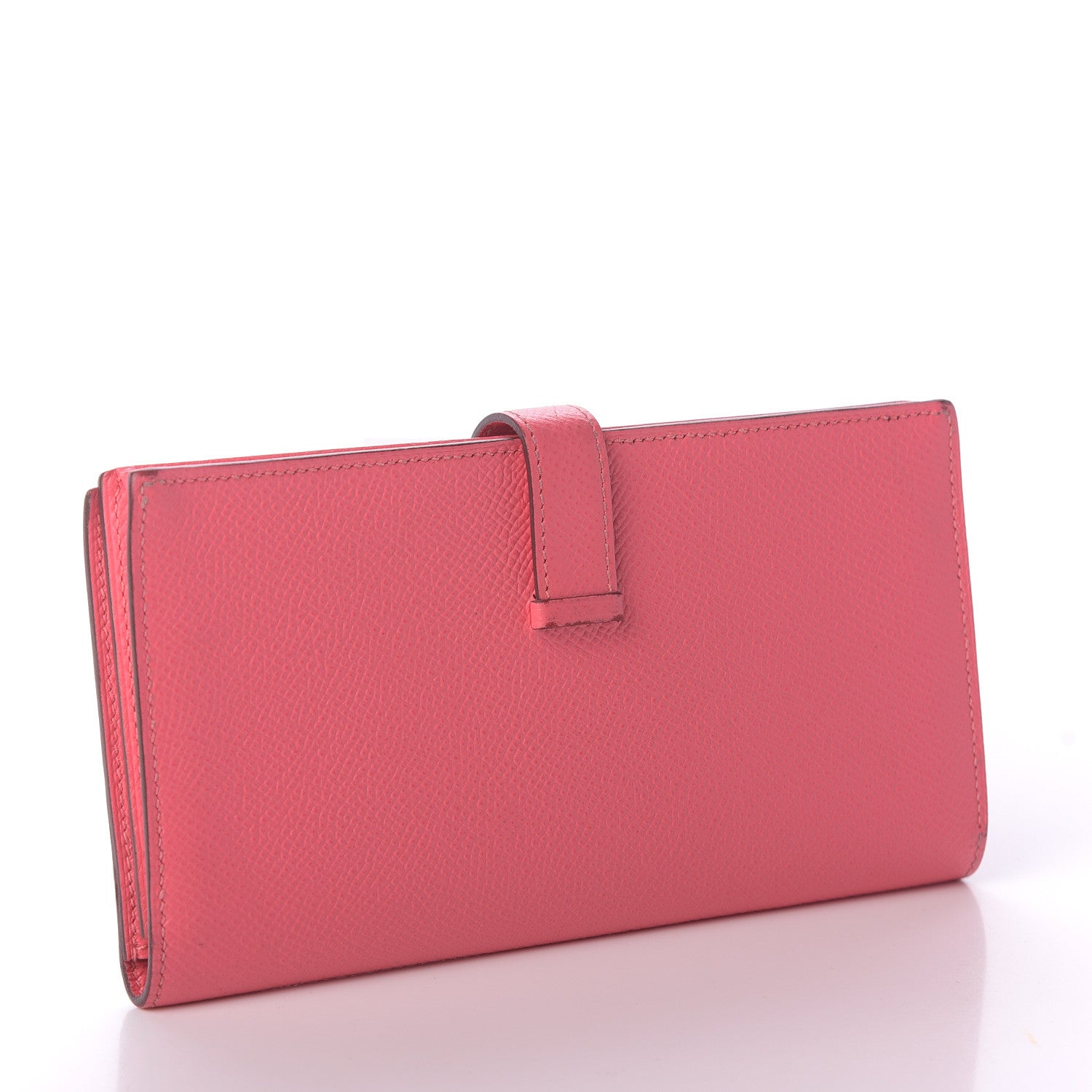 Hermes Epsom Bearn Gusset Wallet Rose Lipstick 3 of 9