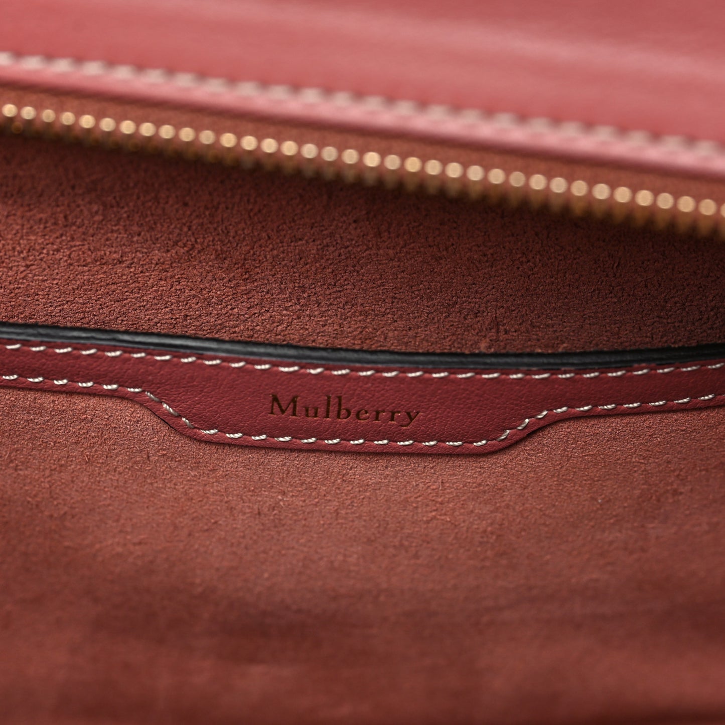 Silky Calfskin Small Bayswater Zip Tote Antique Rose