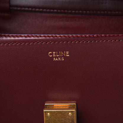 Celine Box Calfskin Teen Classic Box Flap Bag Burgundy 5 of 9
