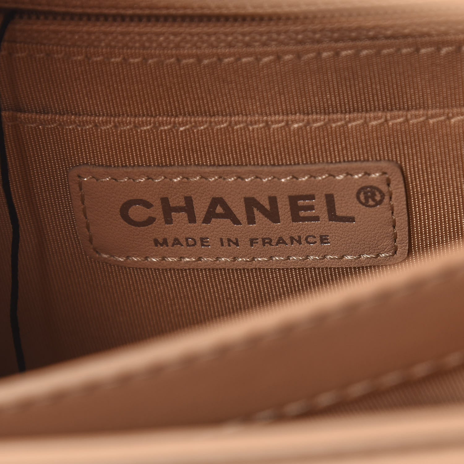 Chanel Calfskin Medium Braided Chic Flap Beige 6 of 11