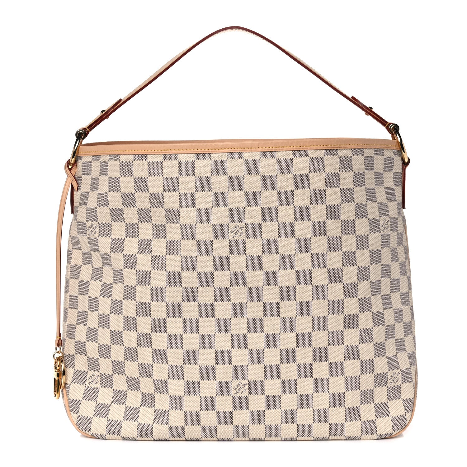 Louis Vuitton Damier Azur Delightful MM Rose Ballerine 1 of 14