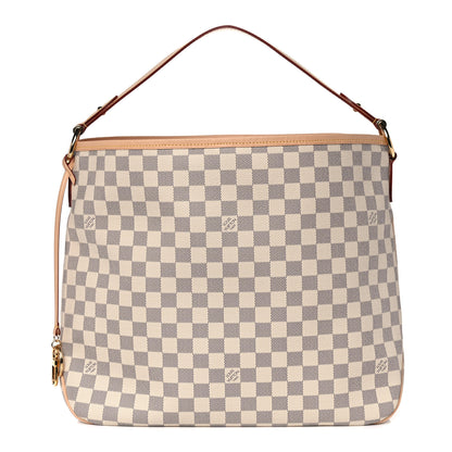 Louis Vuitton Damier Azur Delightful MM Rose Ballerine 1 of 14