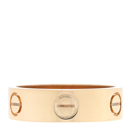 Cartier 18K Yellow Gold 5.5mm LOVE Ring 53 6.25 1 of 5