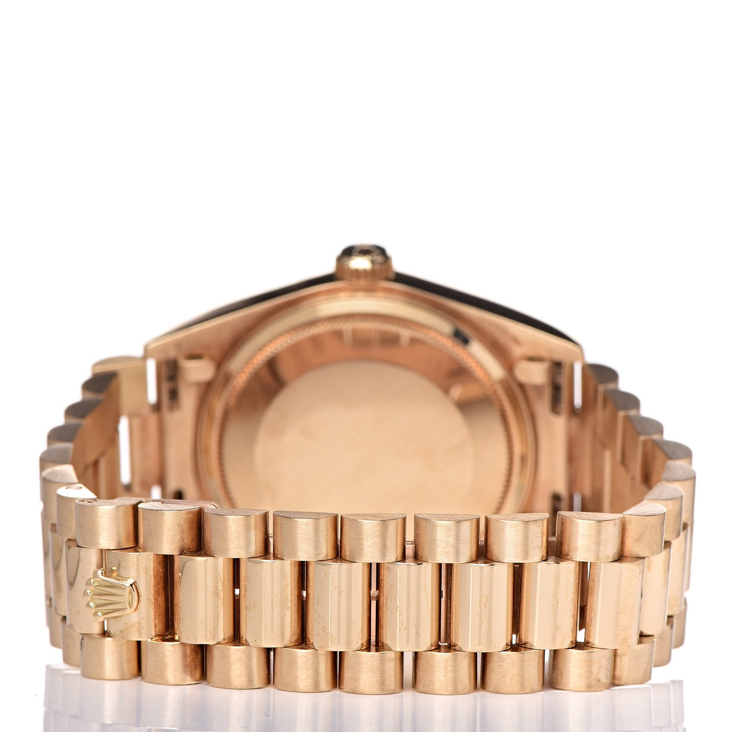 18K Yellow Gold 36mm Oyster Perpetual Day-Date Watch Champagne 18038