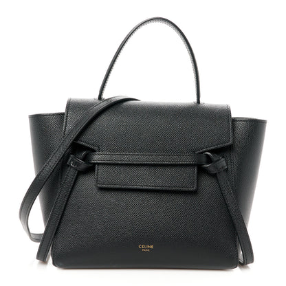 Celine Grained Calfskin Nano Belt Bag Black 1 of 10