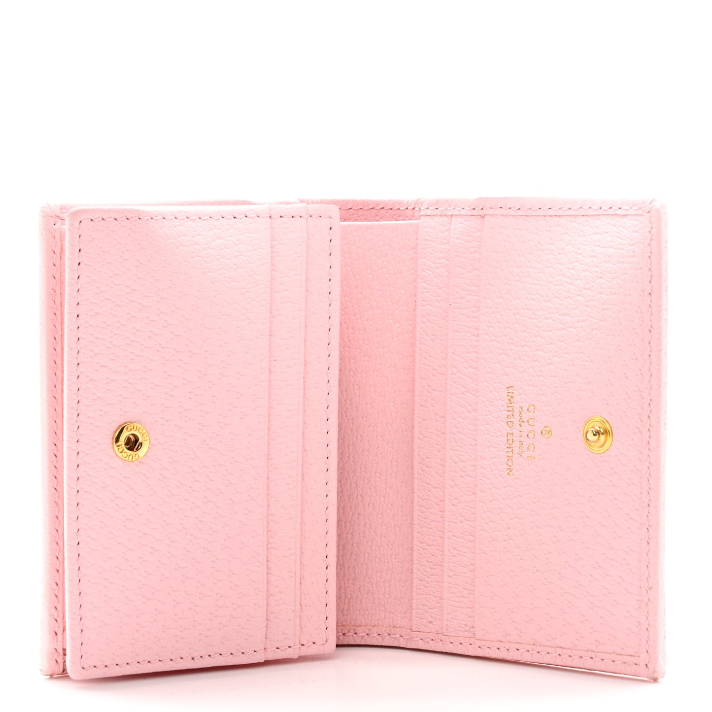 Canvas Flora Card Case Wallet Pink