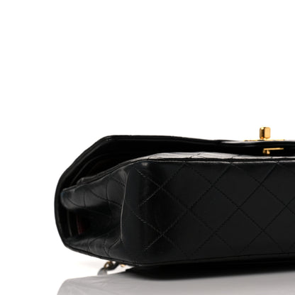Chanel Lambskin Quilted Medium Double Flap Black 8 of 11