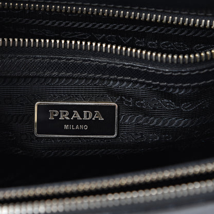 Prada Saffiano Small Galleria Double Zip Tote Black 7 of 29